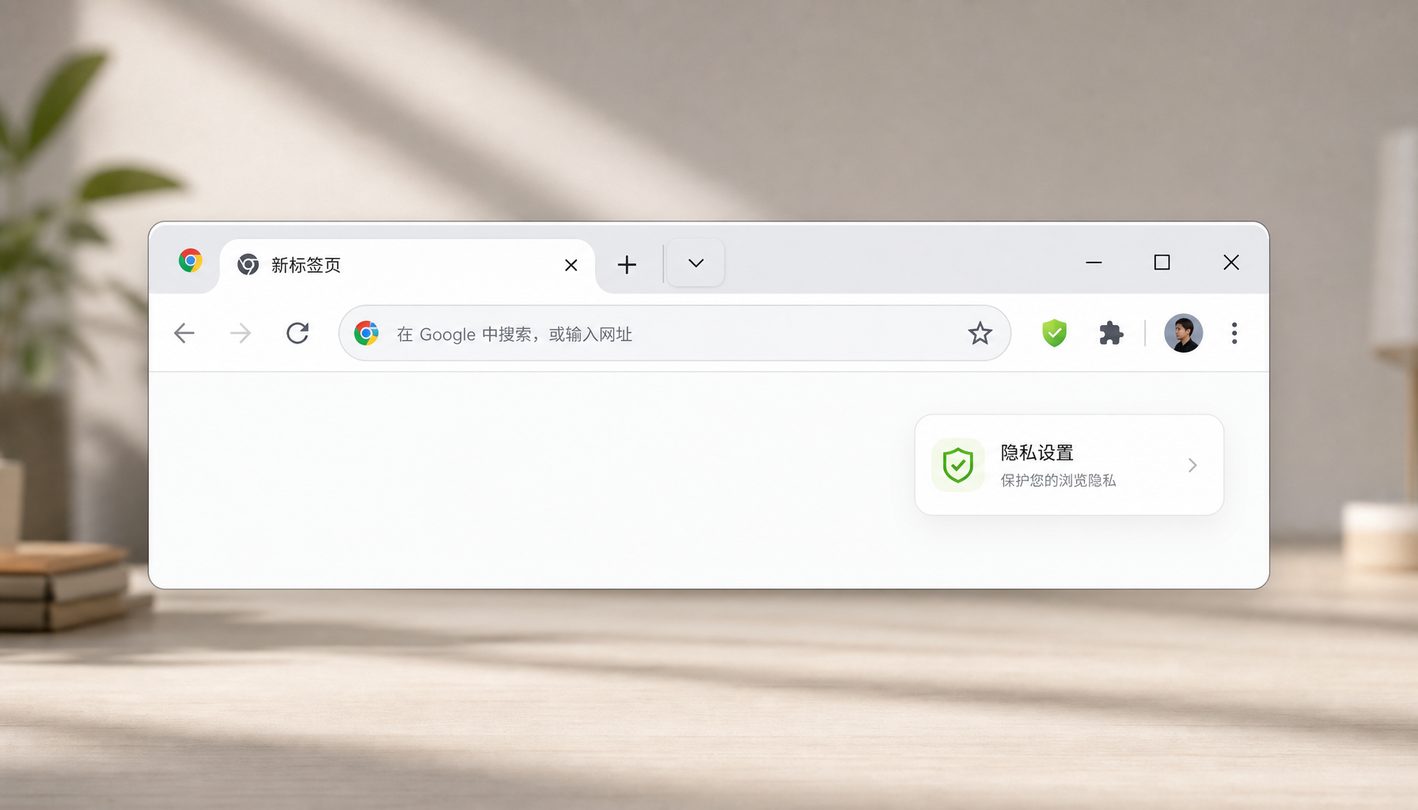 Chrome 浏览器界面展示